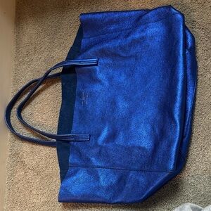 Kurt Geiger Shimmering Blue Tote Bag